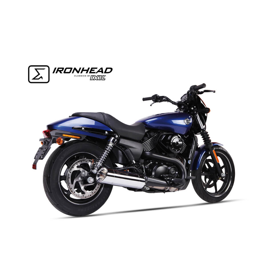 IRONHEAD-Edelstahl-Endtopf Harley-Davidson Street 500/750, 14-16