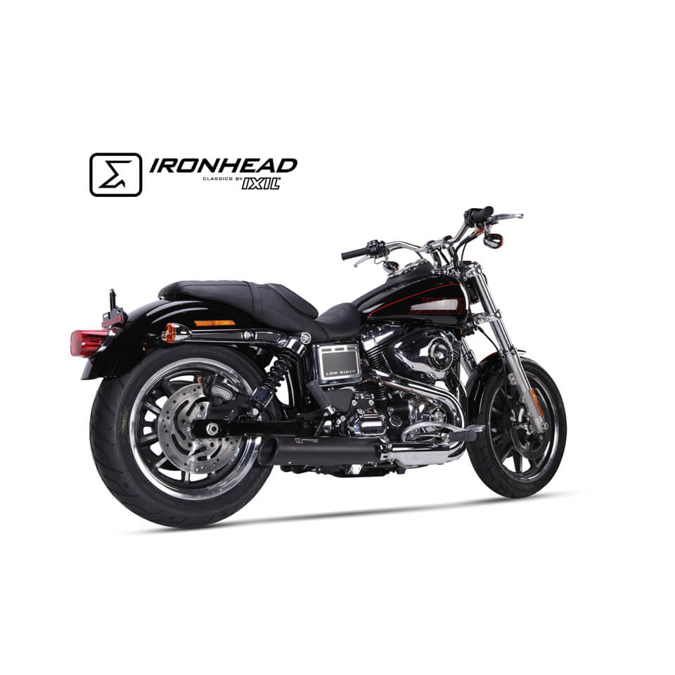 IRONHEAD-Edelstahl-Endtopf Harley-Davidson Dyna Low Rider, 14-16