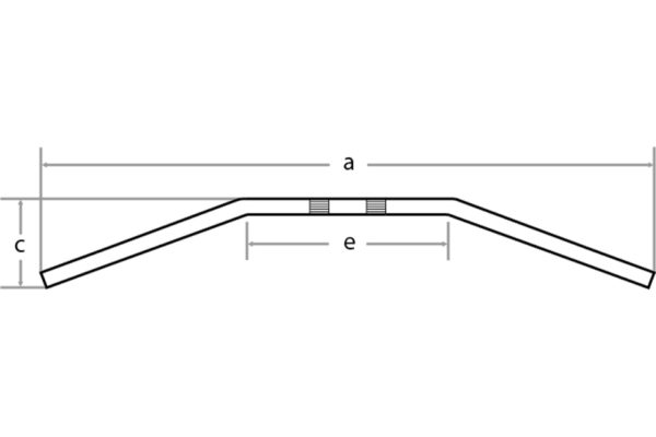 fehling Handlebar - Drag-Bar, 1 inch, black