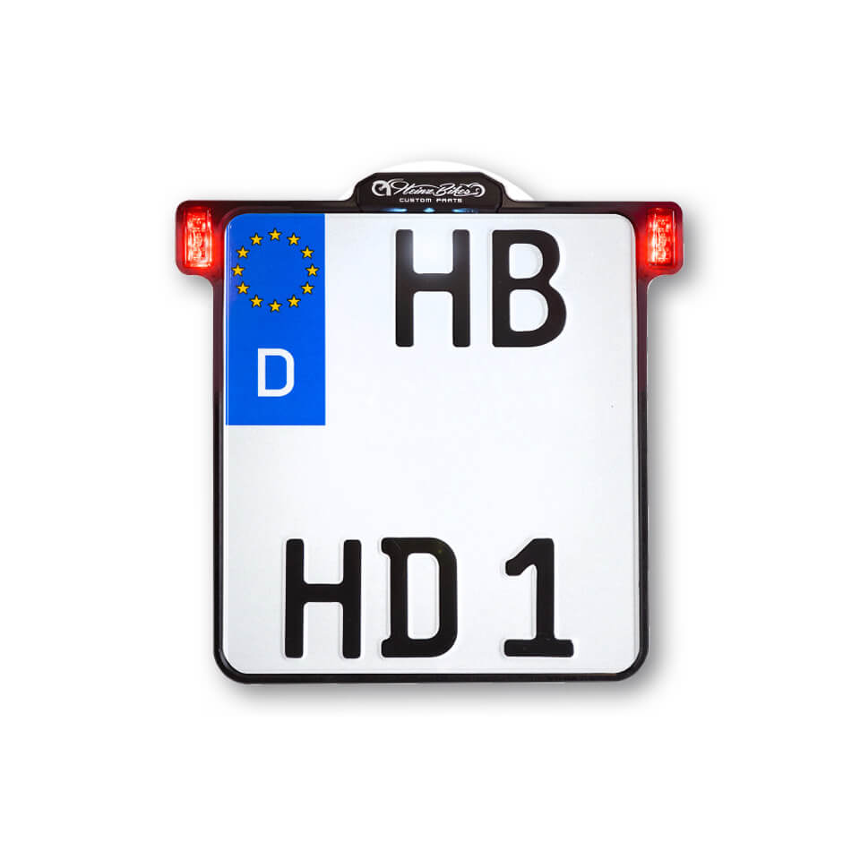 heinzbikes ALL-INN 2.0 License plate holder with rear/stop light illumination