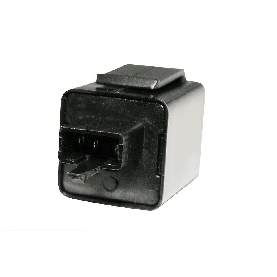 minus_kein_hersteller_minus Flasher relay, electronic 12 V, narrow 3-way plug with 2 pins