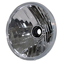 shin_yo H4 headlight insert, symmetrical prismatic reflector with clear glass, 7 in.