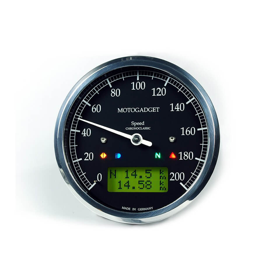 motogadget chronoclassic speedometer, black