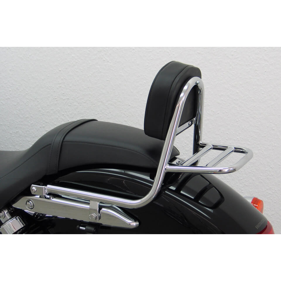 fehling Sissy Bar made of tube with cushion and carrier, HONDA
