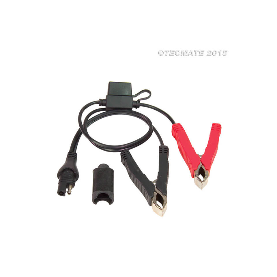 optimate Battery cable crocodile clips to SAE (No.14)