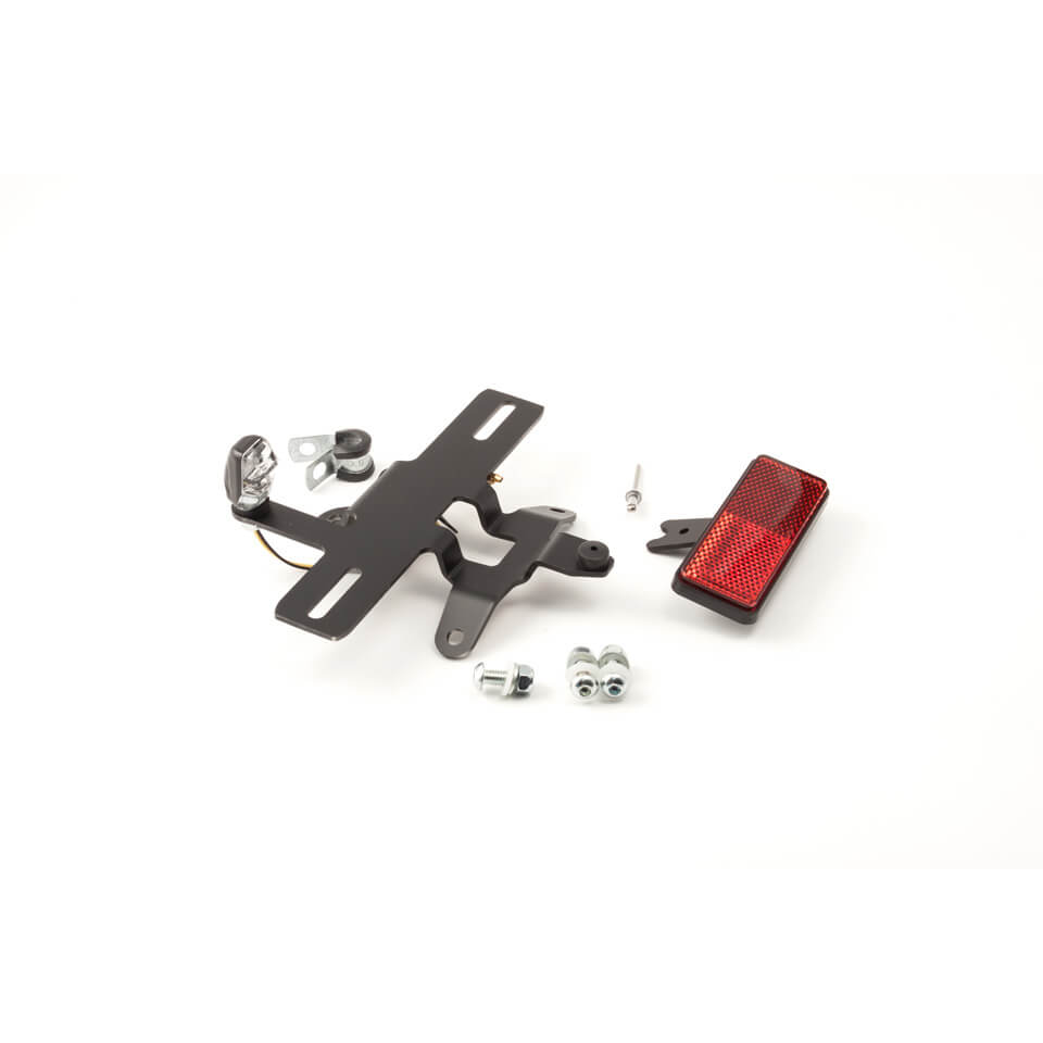 lsl License plate holder top mounting, suitable for aluminium mudguard