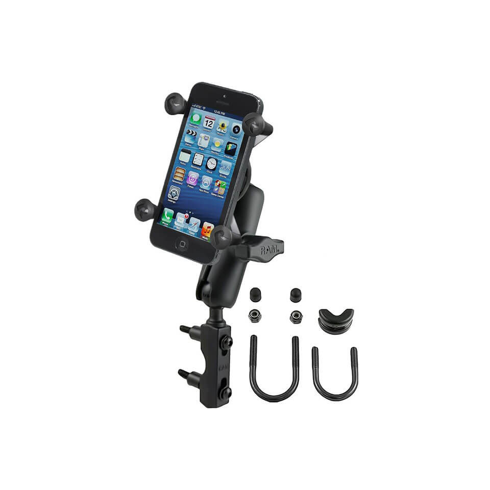 ram_mounts Motorcycle Mount with X-Grip Universal Bracket for Smartphones - Basic Mount