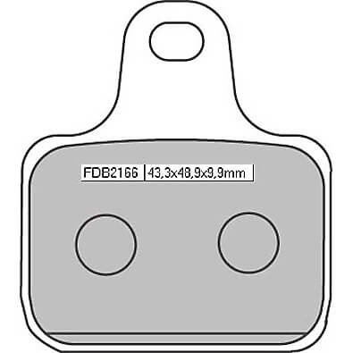 ferodo Sinter Racing Brake Pad FDB 2166 XRAC (4 pads per set)