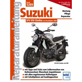 motorbuch Vol. 5289 Repair Instructions SUZUKI SFV 650 Gladius, 09-