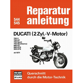 motorbuch Vol. 544 Repair instructions DUCATI 2 cyl. V-engine 1971 and later