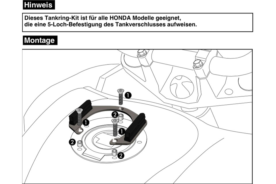 hepco_und_becker Lock-it tankbag attachment Honda CB 300 R from year 2018 on