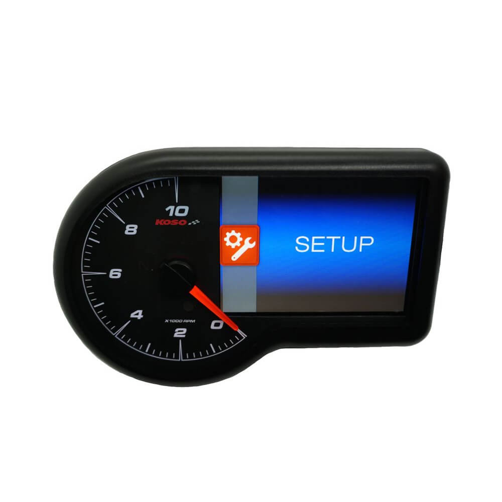 koso Digital multifunction cockpit, RXF with TFT technology, 10,000 RPM