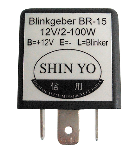 shin_yo SHIN YO Blinkrelais SY-02, 3polig, 12 VDC, 1-100 Watt