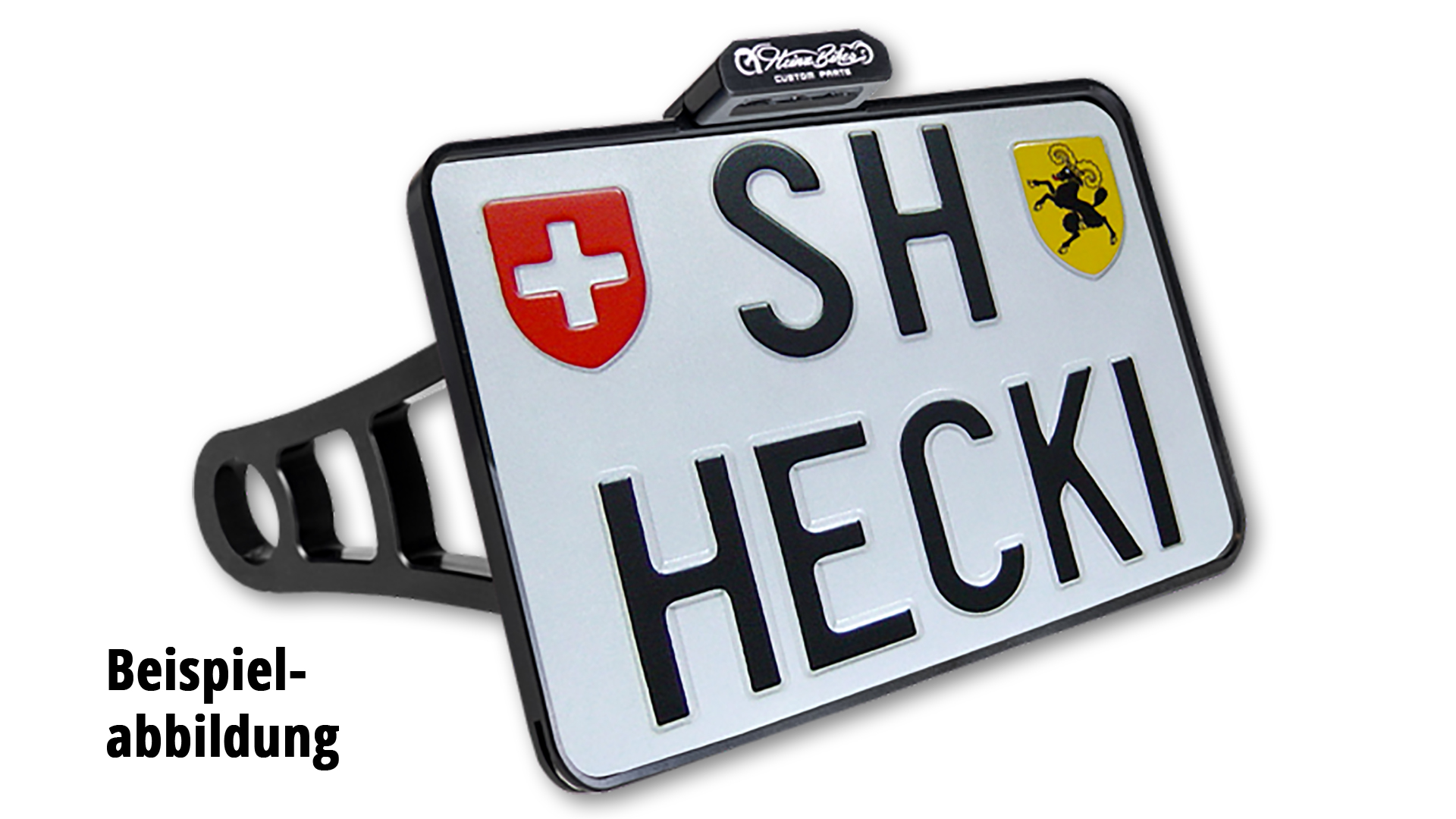 heinzbikes Side Mount License Plate Holder, Breakout & Softail Rocker until 2017, CH