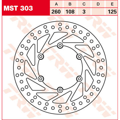 trw_lucas Brake disc MST303, rigid
