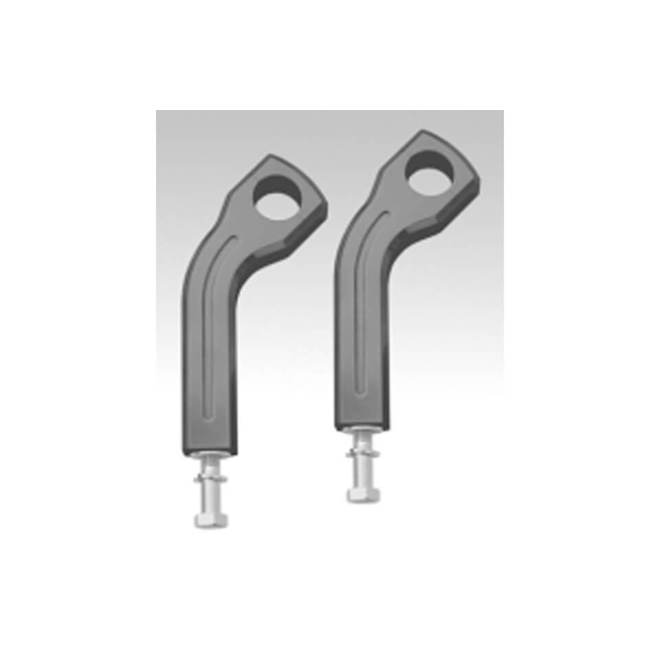 ritz Alu Riser handlebar holder, curved style, 150 mm,1 1/4 inch
