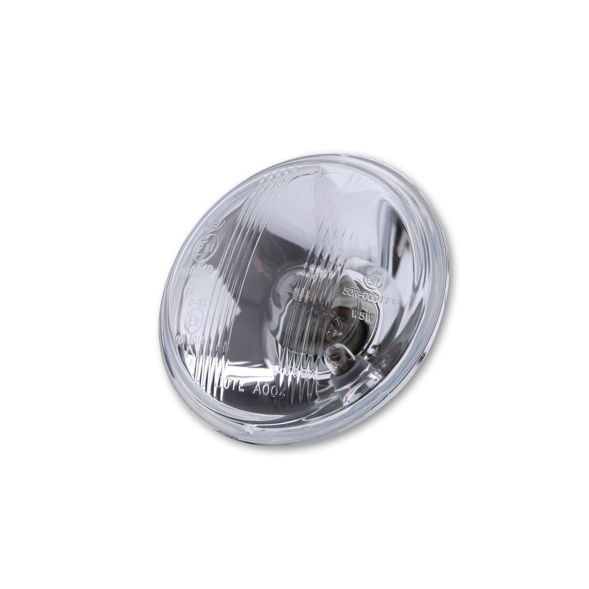 shin_yo Headlight insert 4 1/2 inch, embossed glass, with Bilux bulb and parking light