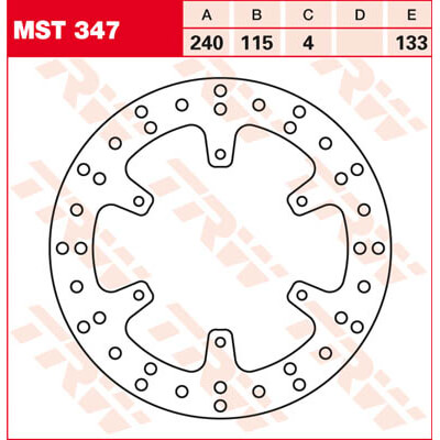 trw_lucas Brake disc MST347, rigid