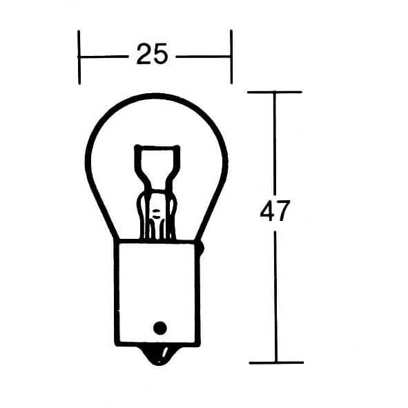 minus_kein_hersteller_minus P21W Incandescent lamp 12V 21W BA15s