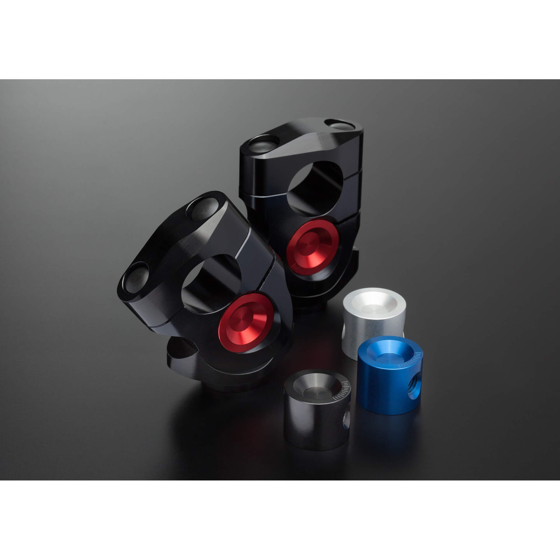 abm Adjustable varioRiser, cylindrical mount, black/blue