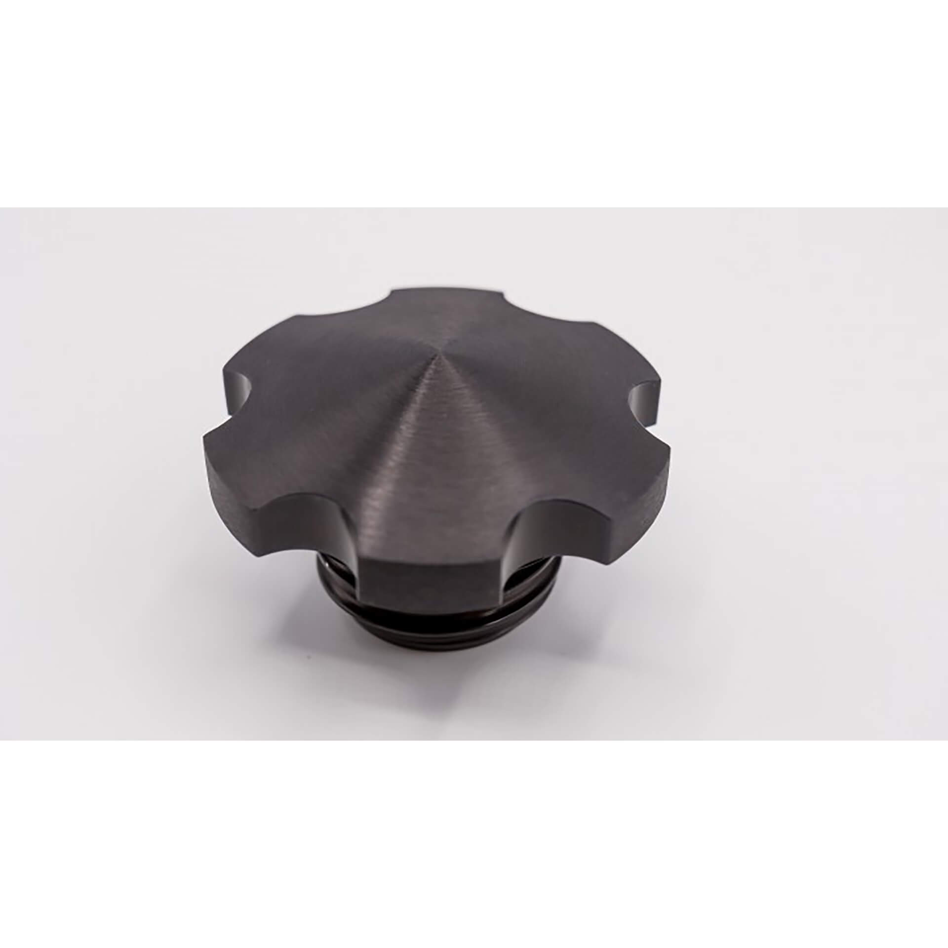 delta_parts Gas cap Dark Black, Alum.internally ventilated, H-D Sportster,-Dyna, -Breakout,-FXDR