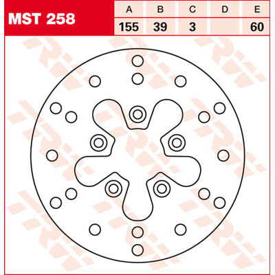 trw_lucas Brake disc MST258, rigid