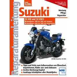 motorbuch Bd. 5295 Reparatur-Anleitung SUZUKI SV 650/S, 99-08, Vergaser und Einspritzmodell