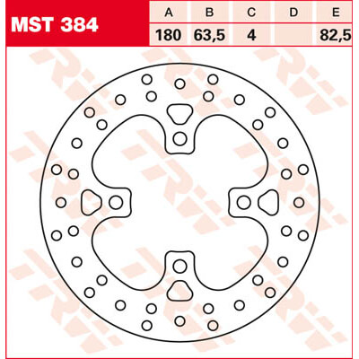 trw_lucas Brake disc MST384, rigid