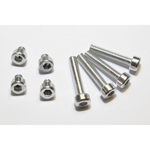 minus_kein_hersteller_minus Aluminum screws set M4 silver anodized