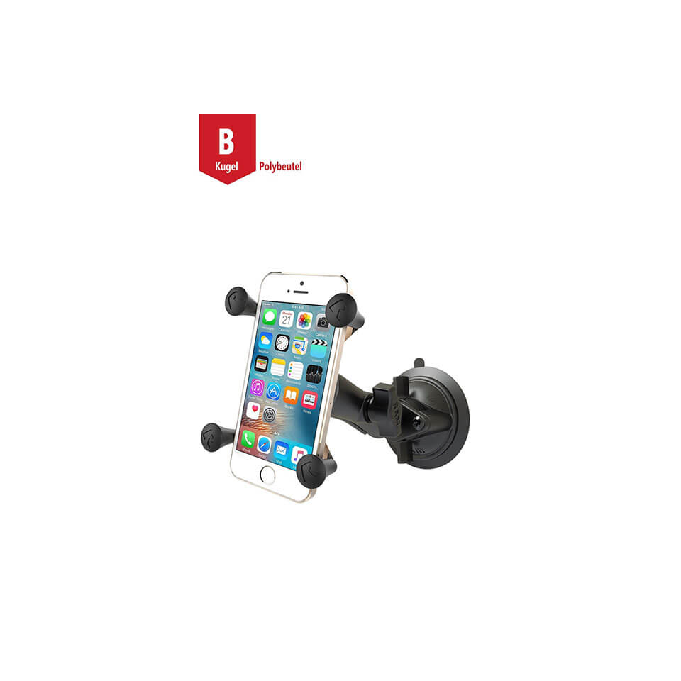 ram_mounts Suction cup holder with X-Grip Universal clip for smartphones