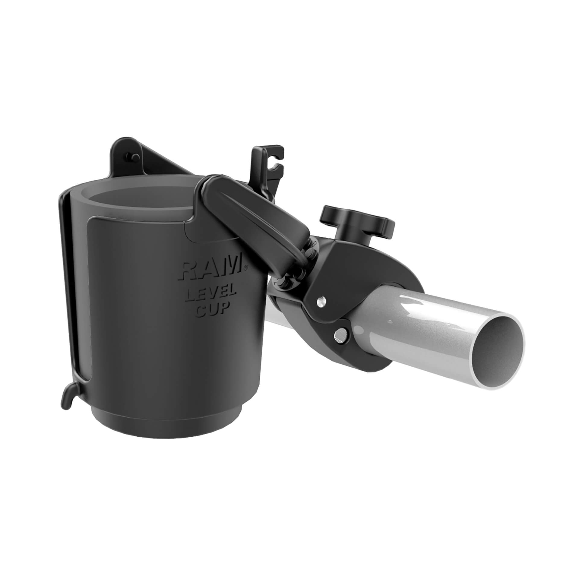 ram_mounts Tough-Claw drink holder - with Tough-Claw, B-ball (1 inch)