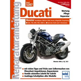 motorbuch Bd. 5287 Reparatur-Anleitung DUCATI Monster, 00-, Einspritzer, luftgekühlt