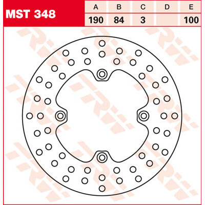trw_lucas Brake disc MST348, rigid