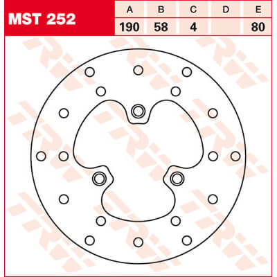 trw_lucas Brake disc MST252, rigid