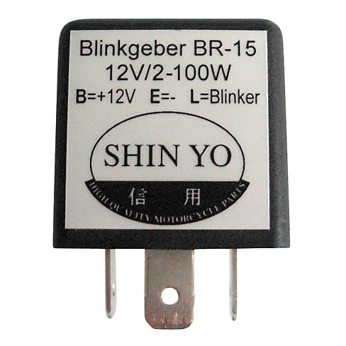 shin_yo Blinkrelais SY-02, 3polig, 12 VDC, 1-100 Watt