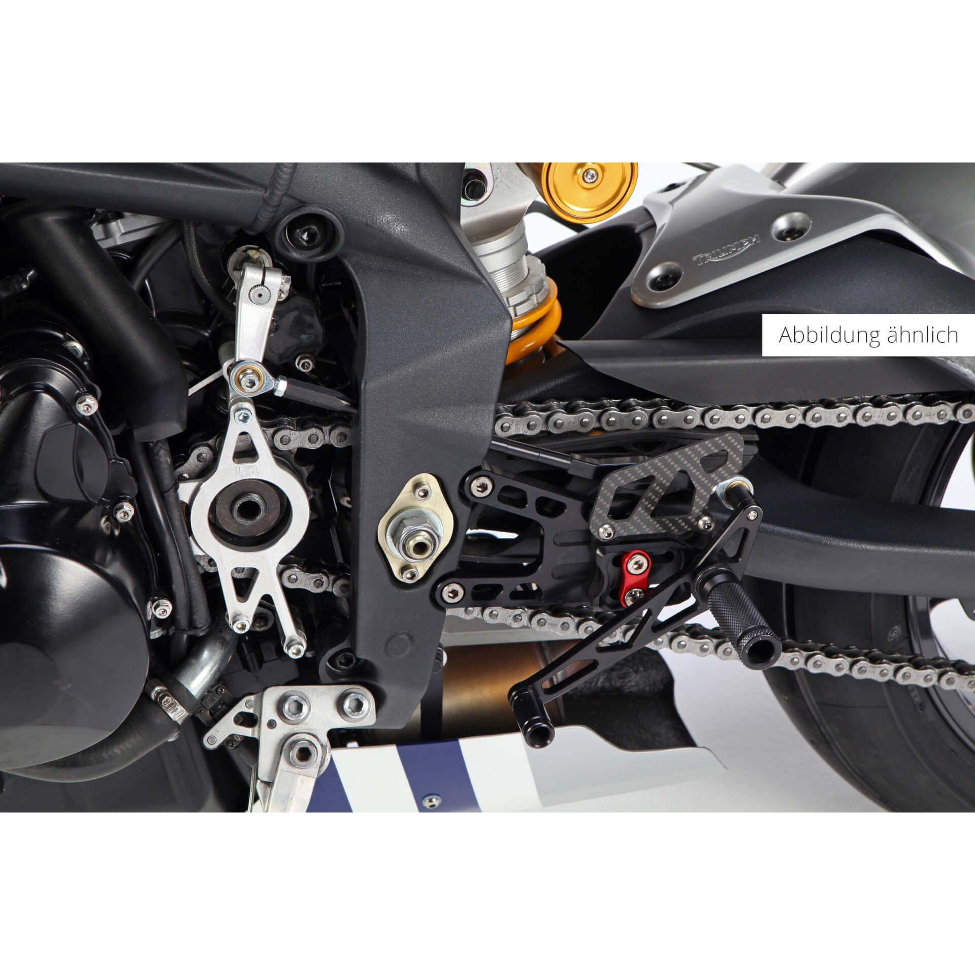 lsl Spare part 2-slide footrest system 118T077CUP, Street Triple RS 17-, only racing\u0000t