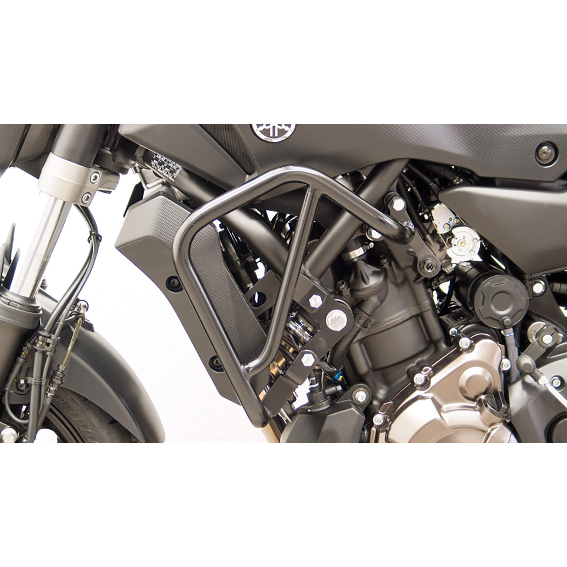 fehling Motor-Schutzbügel oben, schwarz, stabil, Yamaha MT-07, (RM04, RM17, RM18) 2014-2017