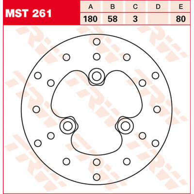 trw_lucas Brake disc MST261, rigid