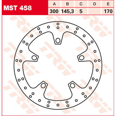 trw_lucas Brake disc MST458, rigid